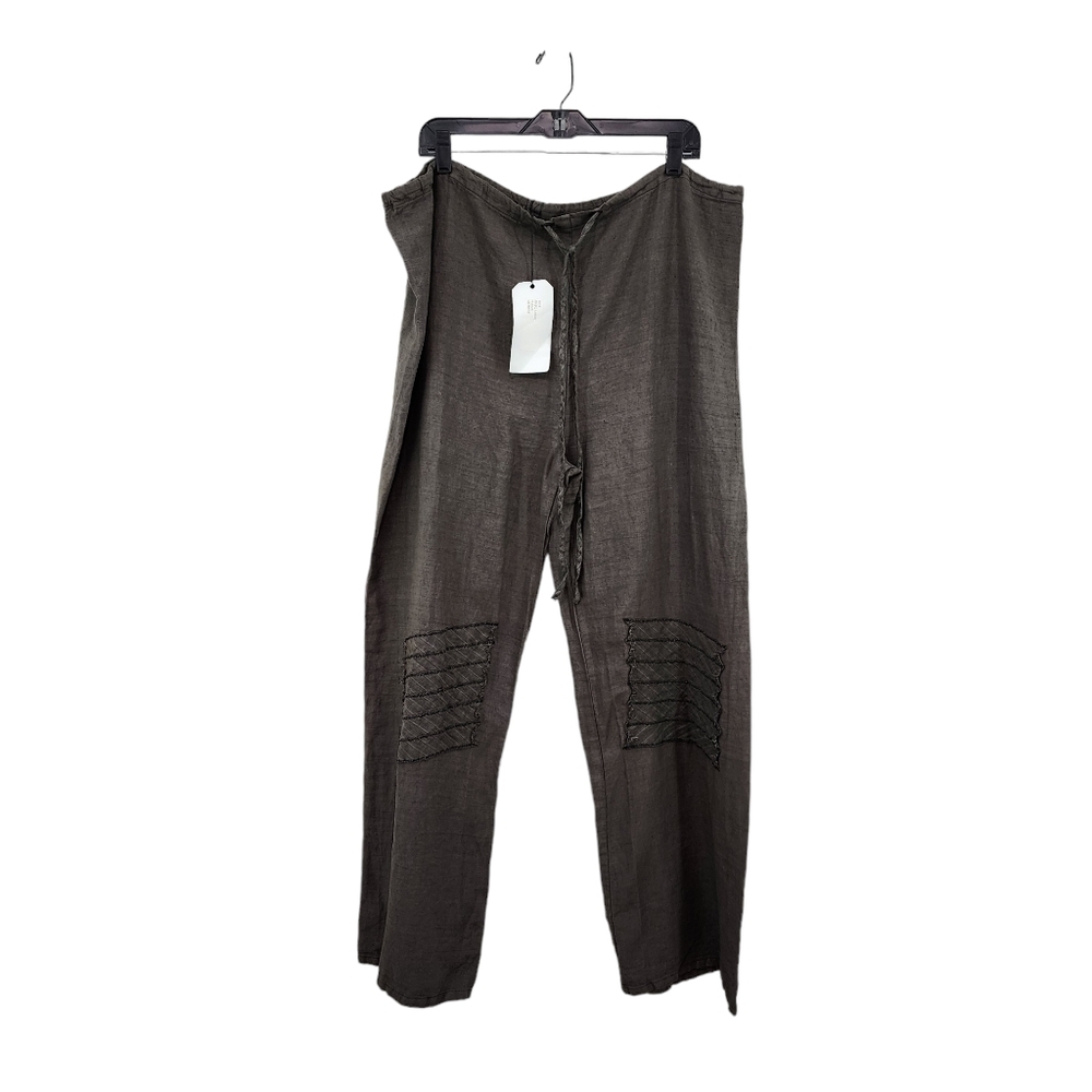 Cynthia Ashby Women's 100% Linen Patchwork Peasant Pants - M